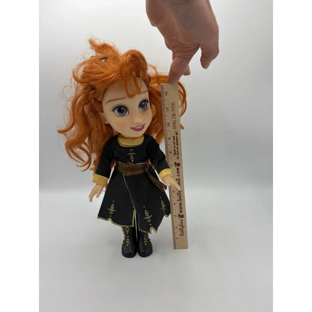 Disney Frozen 2 Anna Travel Adventure Toddler Doll Black Dress & Boots 14